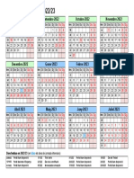 Calendario - Colegio Madre Sacramento Curs 2022-2023