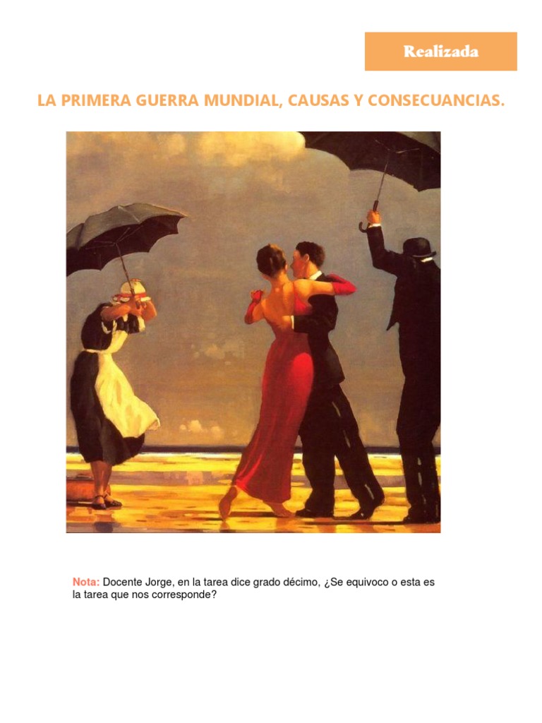 Causas y Consecuencias de la WWI | PDF | Primera Guerra Mundial ...