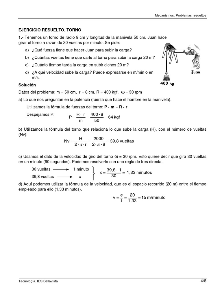 Ejercicios Resueltos Poleas 2 Pdf