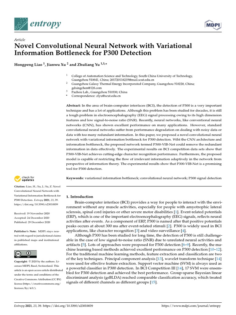 Novel Convolutional Neural Network With Variational | PDF | Event ...