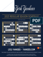 2023 New York Yankees Printable Preliminary Schedule v1