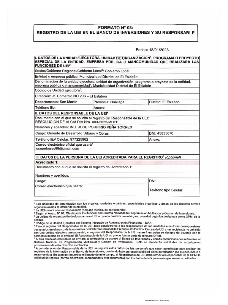 Formato 03 | PDF