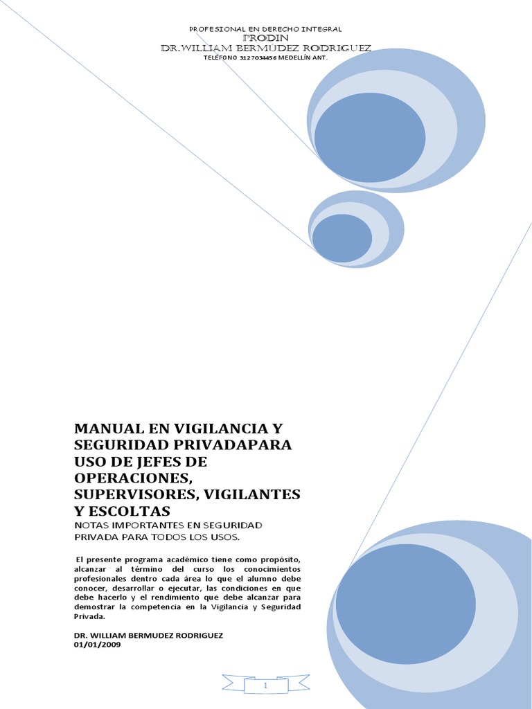 Manual de Vigilancia y Seguridad Privada | PDF | Aprendizaje | Comunicación