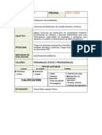 Tarea Intra Clase #7 Ejercicios Sobre Funciones de Distribución Binomial, Poisson y Normal