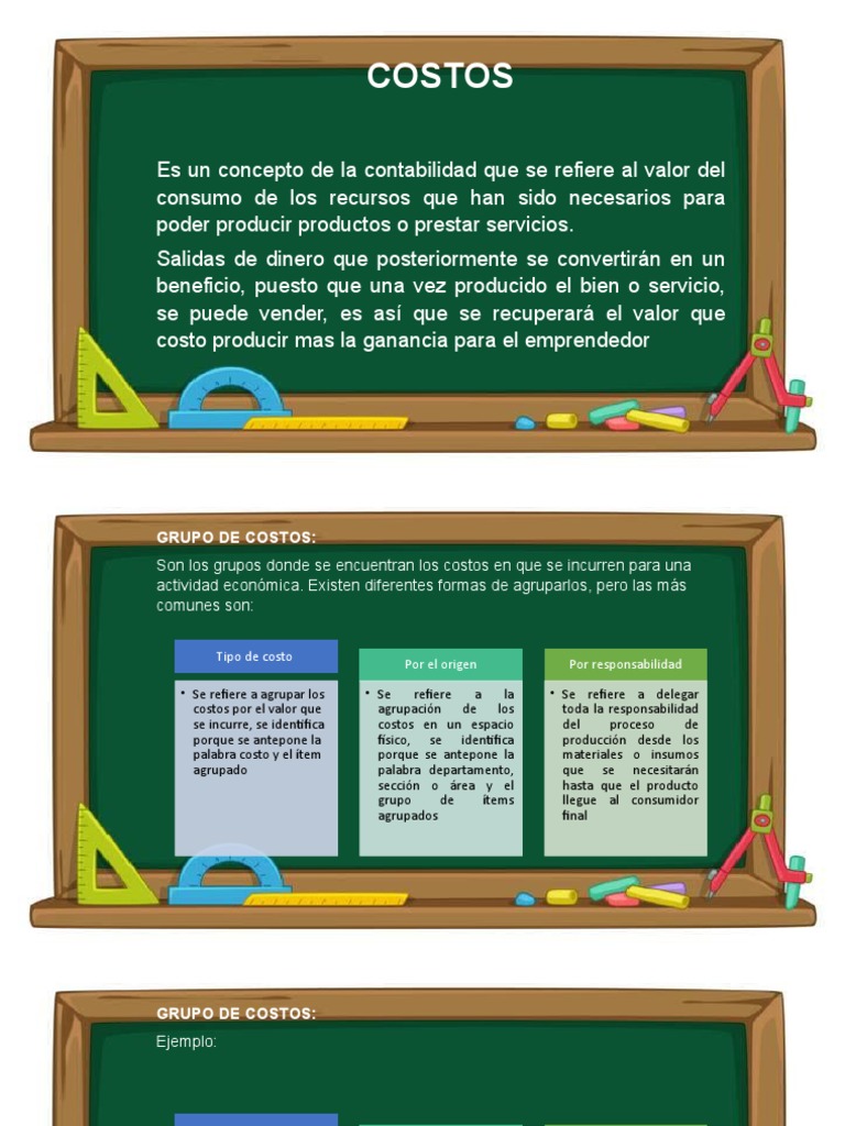 Clasificación y Tipos de Costos Empresariales | PDF | Costo | Salario