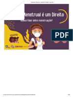 Dignidade Menstrual - Materiais Didáticos - Escolas