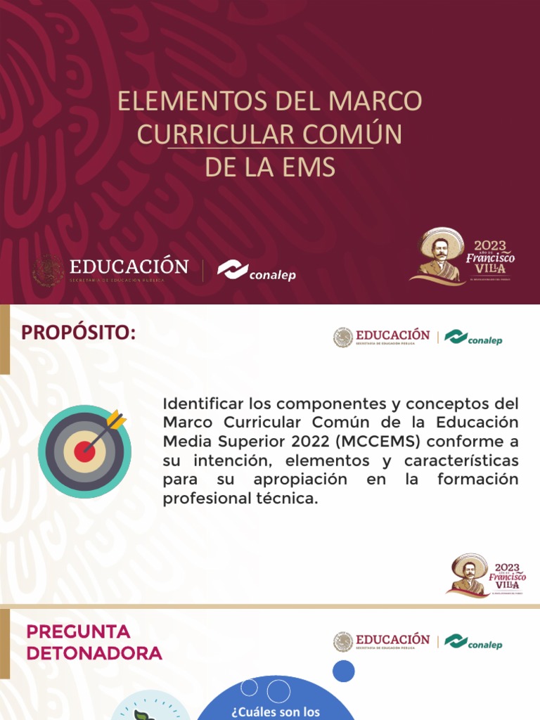 Elementos del MCCEMS 2022 | PDF | Plan de estudios | Conocimiento