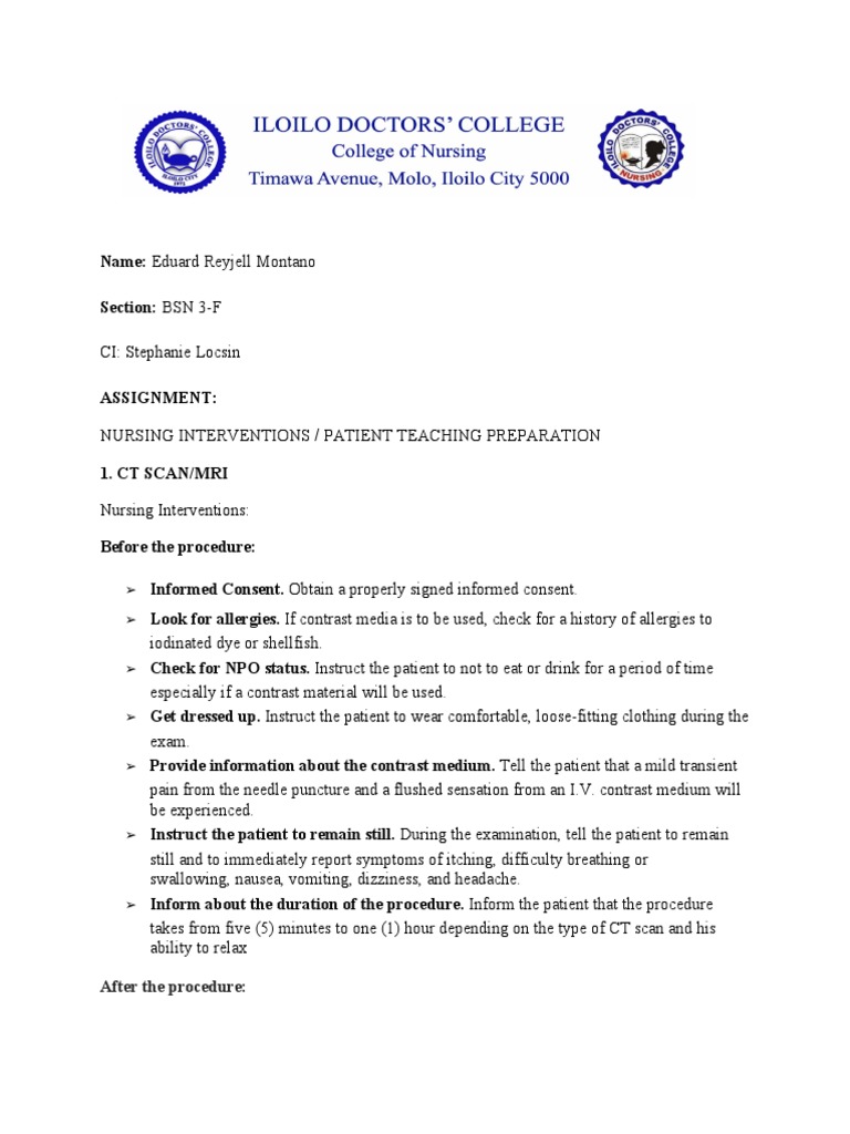 Assignment PDF Colonoscopy Vitamin B12