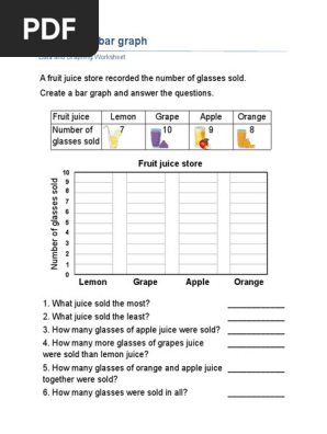 bar graph worksheet