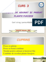 Curs 3 - Masini de Adunat Si Presat Plante Furajere