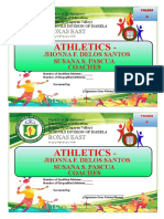 Athletics Qualified Athletes Report