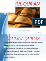 Pengertian Ulumul Qur'an