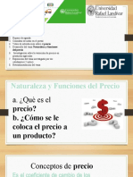 Naturaleza y Funciones Del Precio