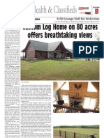 Custom Log Home On 80 Acres Offers Breathtaking Views: Real Estate, Health & Classifieds