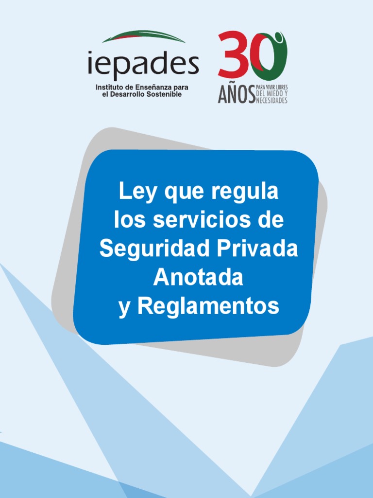 Ley Que Regula Los Servicios de Seguridad Privada | PDF