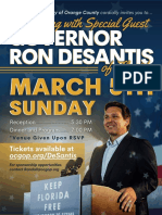 DeSantis Invitation and Sponsorship Menu