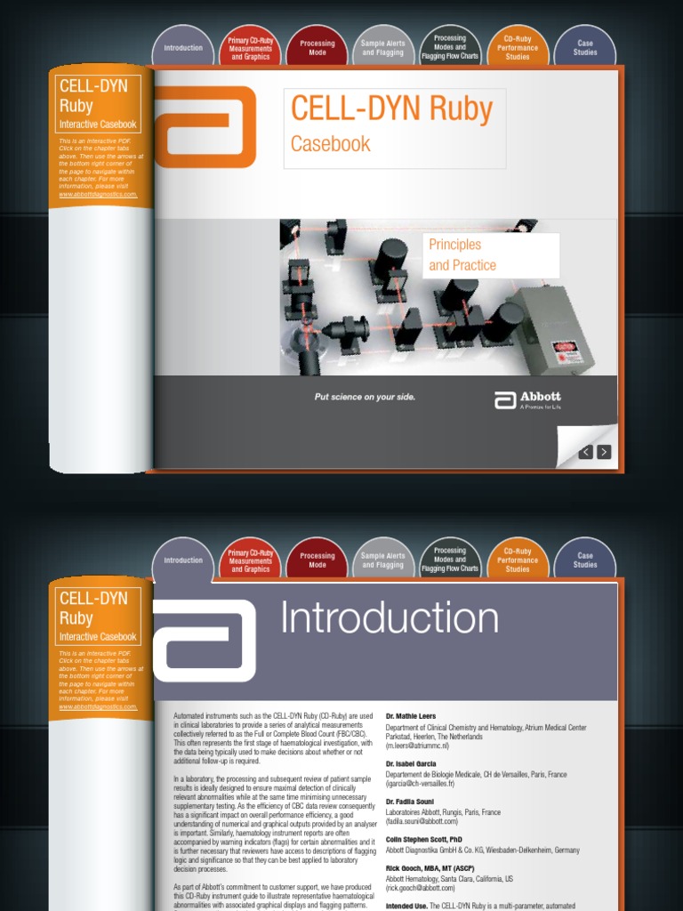 CD-Ruby Hematology Analyzer Guide | PDF | White Blood Cell | Anemia
