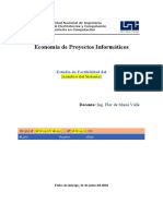 Economía de Proyectos Informáticos: Estudio de Factibilidad Del (Nombre Del Sistema)