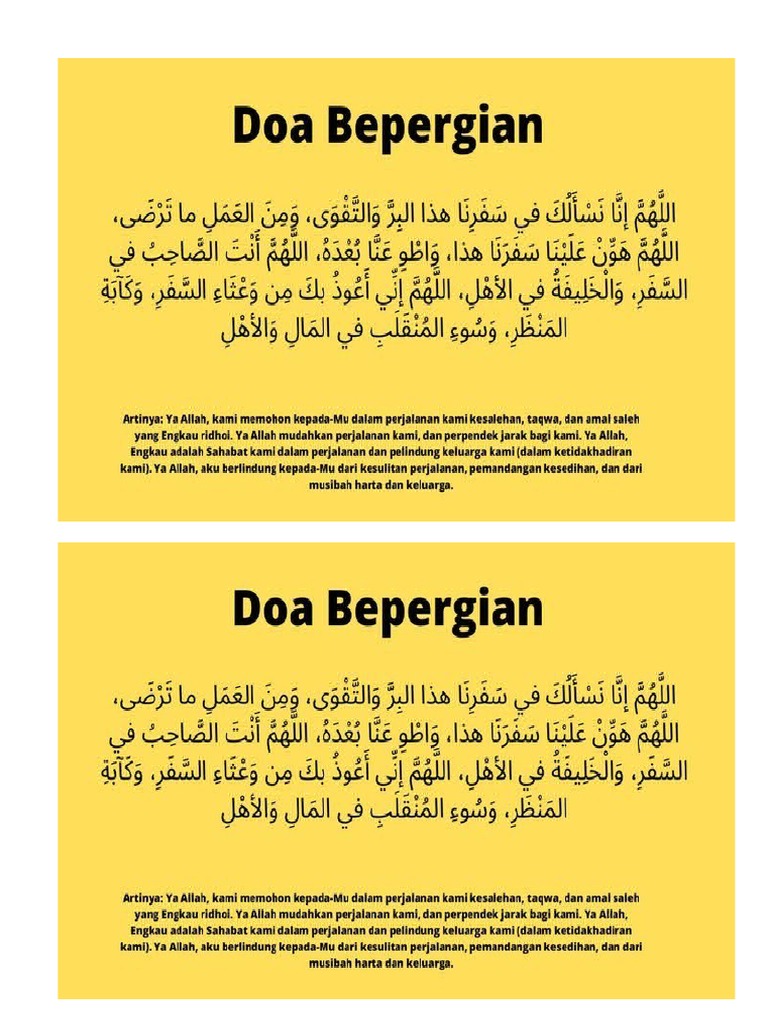 Doa Bepergian | PDF