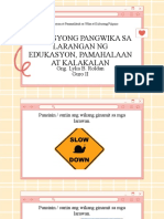 Modyul 4-Sitwasyong Pangwika Sa Larangan NG Edukasyon, Pamahalaan at Kalakalan