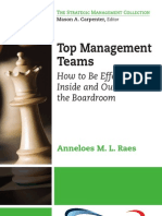 Top Management Teams: How To Be Effective Inside and Outside The Boardroom