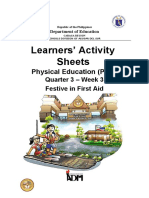 Learners' Activity Sheets: Physical Education (PE) 9