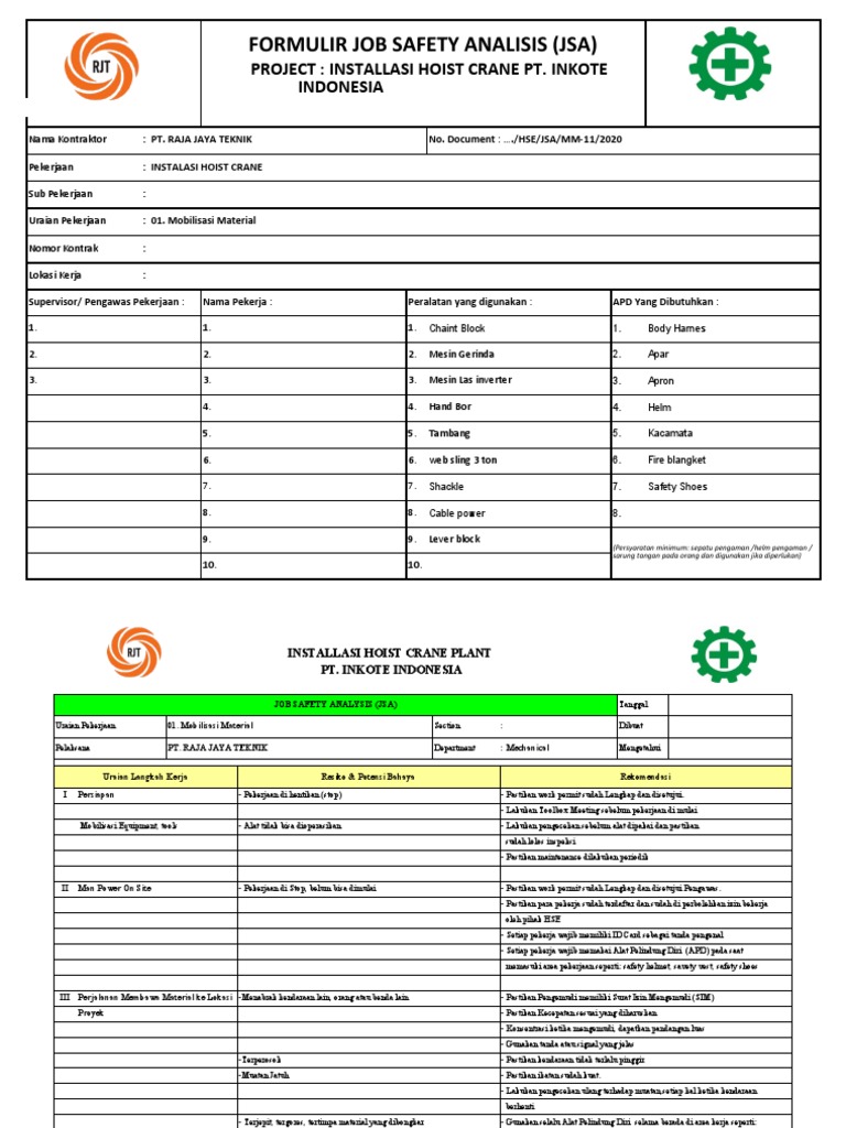 Jsa Pt. Inkote | PDF