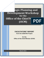 Facilitators Report Submitted To OCM