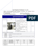 QUOTATION SHEET Chamomile Drying Machine20221203