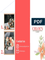 Chloe's Florist Brochure