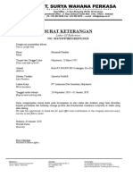 Surat Keterangan Kerja Ramanda Pradika