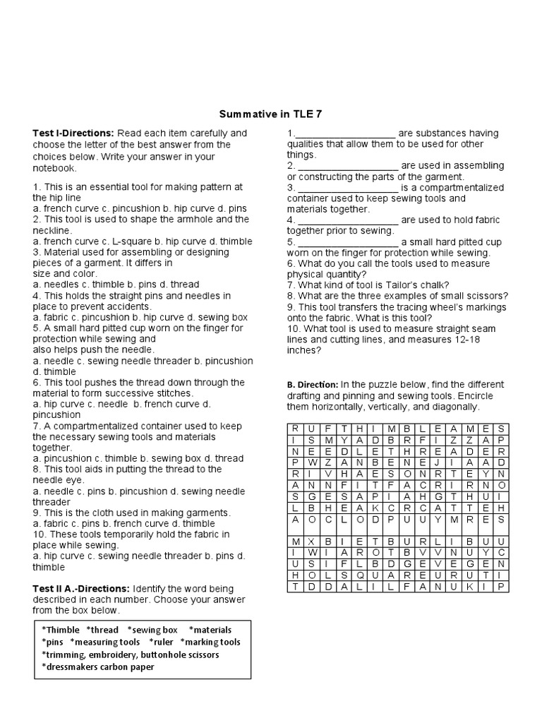 Essential Sewing Tools and Techniques | PDF | Sewing | Clothing