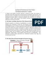 Efficient financial system objectives and flow of funds