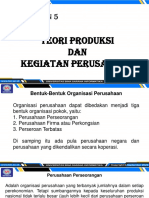 Pertemuan 5: Teori Produksi DAN Kegiatan Perusahaan