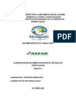 Elaboración de Documentación para El Proceso de Certificación