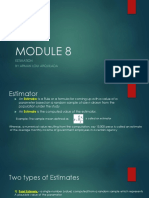 MODULE 8 Estimation