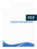 Polyethylene Pipes Quality Check Guide