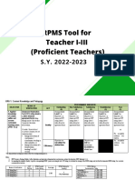 Annex A1 RPMS Tool For Proficient Teachers SY 2022 2023