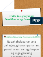 Aralin 11 Ugnayan NG Pamilihan at Pamahalaan