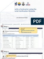 Instructional Guide - How To Verify A Contractor