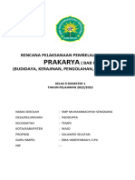 Prakarya: Rencana Pelaksanaan Pembelajaran (RPP) (Bab I) (Budidaya, Kerajinan, Pengolahan, Dan Rekayasa)