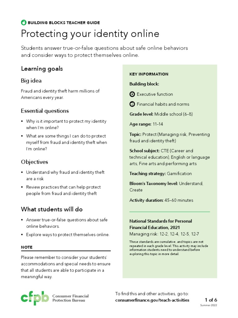 Identity Theft and Online Security | Consumer Advice
