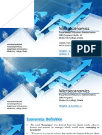 Microeconomics BBA Chapter-1,2&3