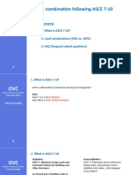 Load Combination Following ASCE7-10