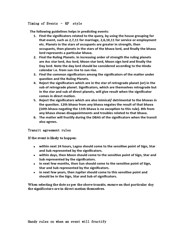Timing Event PDF In Astrology Astrological Sign
