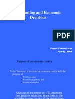 Accounting and Economic Decisions: Sharad Bhattacharya Faculty, AIMK