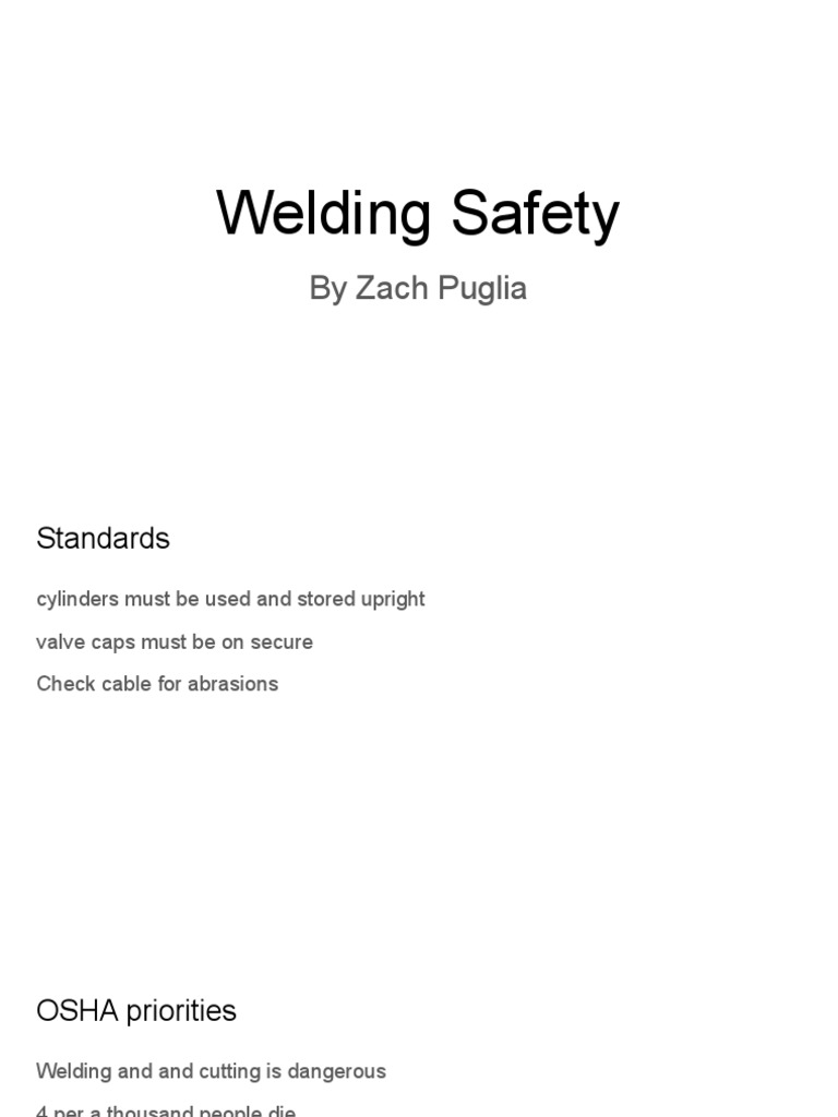 Welding Safety PDF Welding Construction