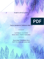 PARTY INVITATION