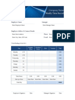 Weekly Time Record Small Business1