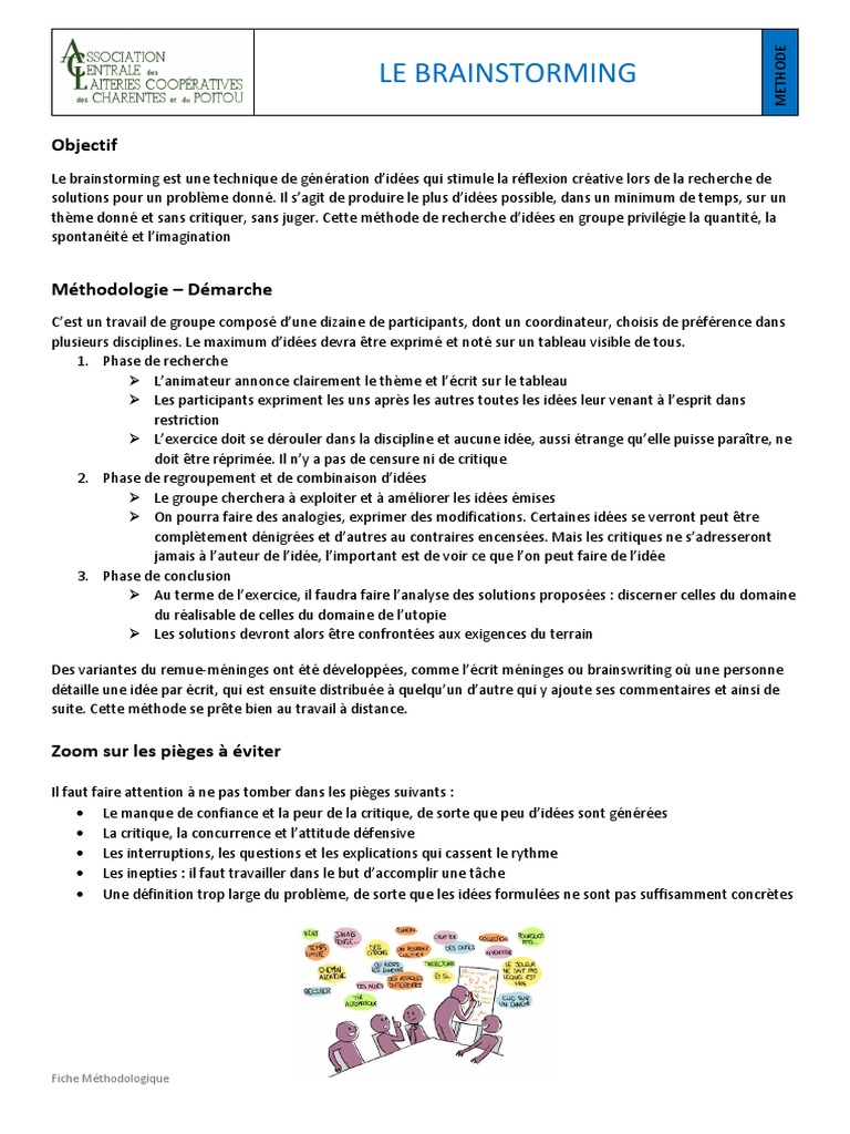 Méthode de Brainstorming Efficace | PDF | Réflexion